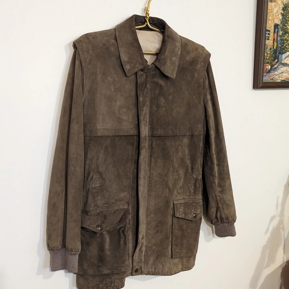 Vintage Suede leather jacket - Picture 4 of 4